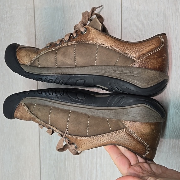 Keen Women Presidio Brown Leather Shoes Sneakers Boots Sz 9 - Picture 9 of 11